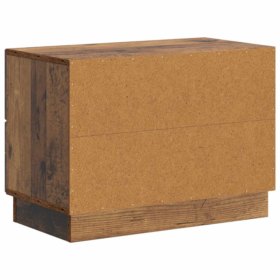 Nachtkastje met lade Oud hout 62 x 34,5 x 44,5 cm Bewerkt hout