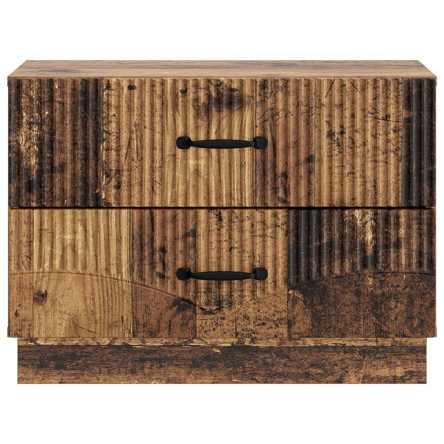 Nachtkastje met lade Oud hout 62 x 34,5 x 44,5 cm Bewerkt hout