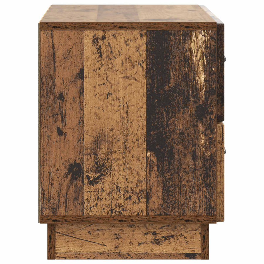 Nachtkastje met lade Oud hout 62 x 34,5 x 44,5 cm Bewerkt hout