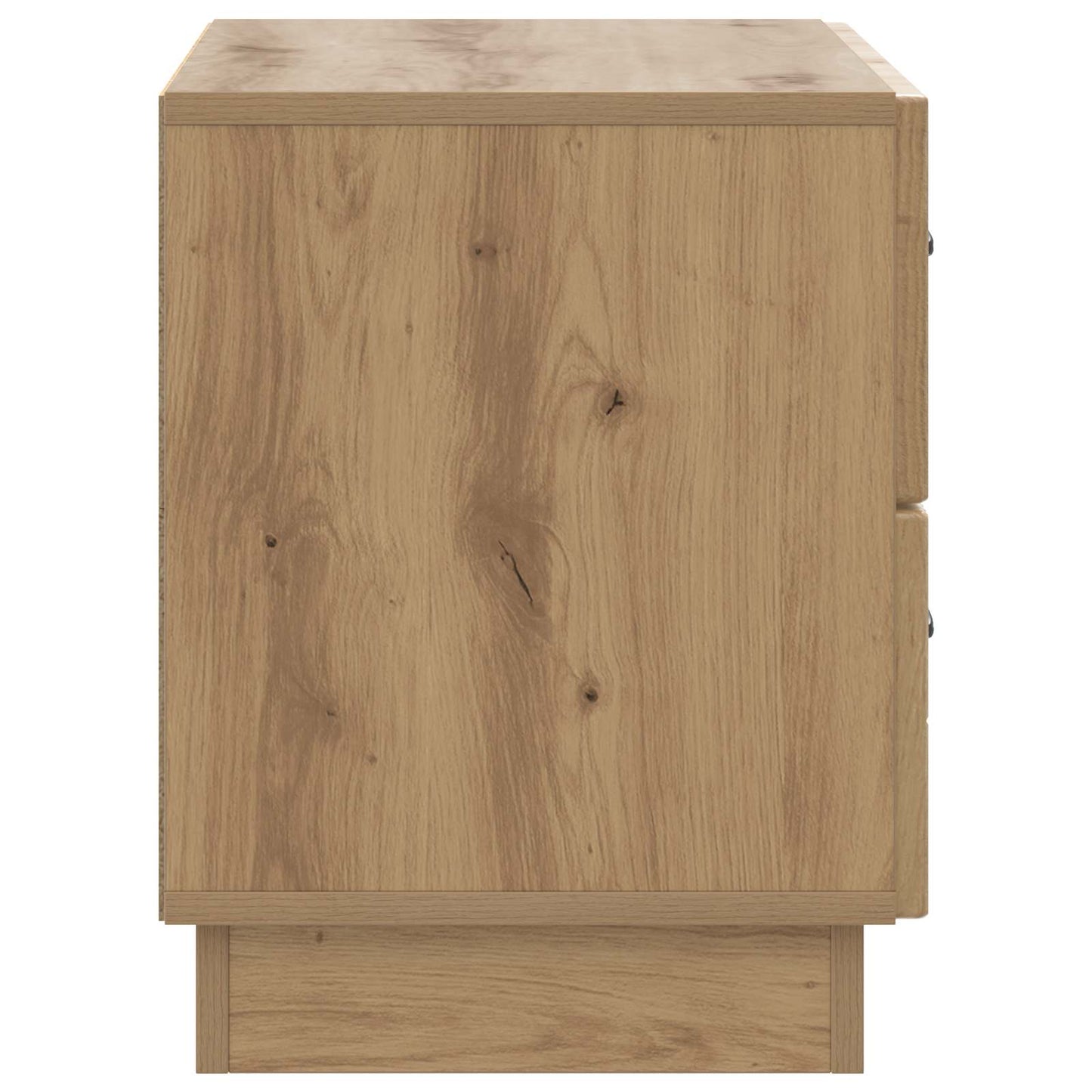 Nachtkastje Artisanaal eiken 62 x 34,5 x 44,5 cm Bewerkt hout