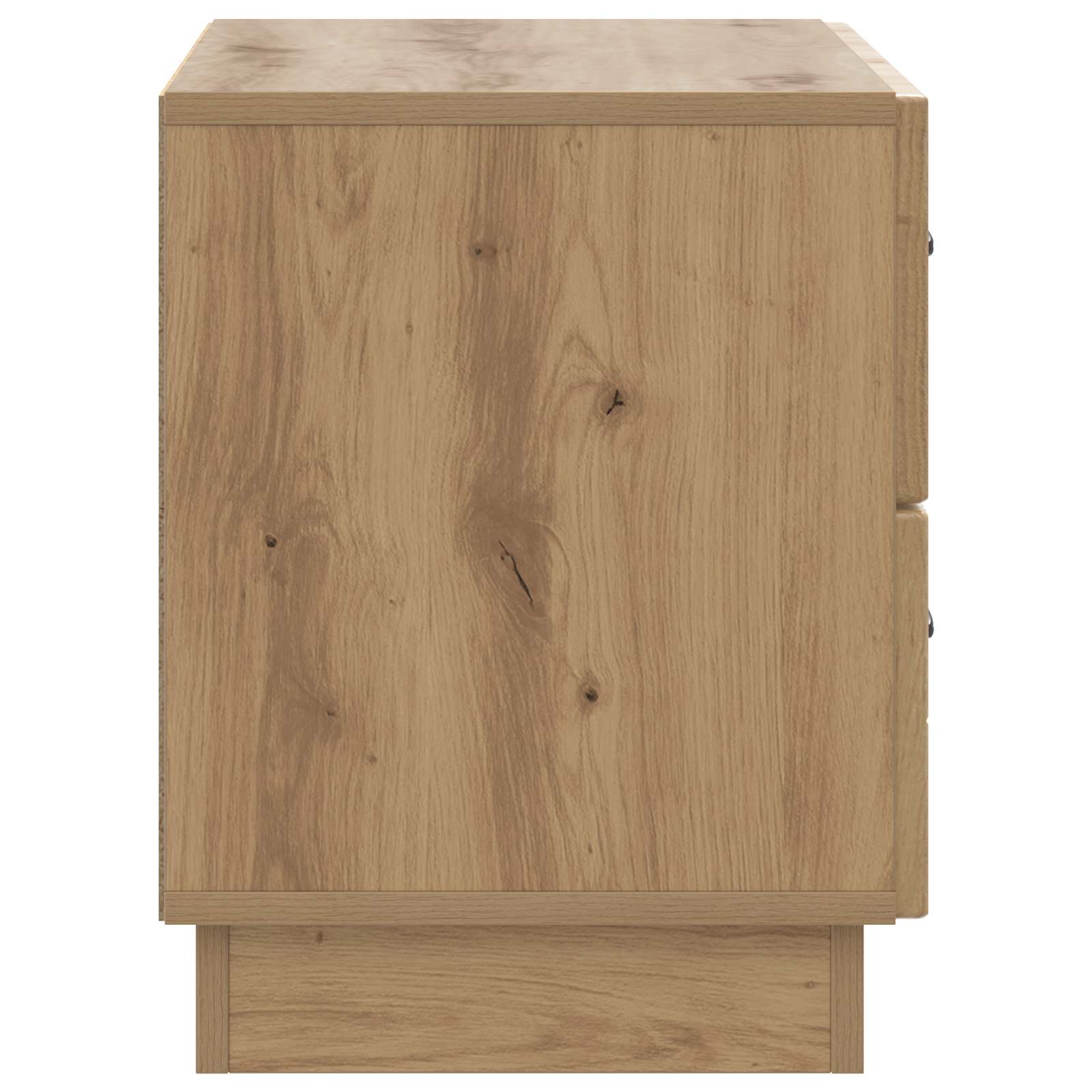 Nachtkastje Artisanaal eiken 62 x 34,5 x 44,5 cm Bewerkt hout