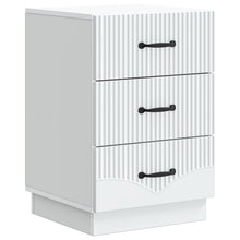 Nachtkastje met lade Wit 43 x 41 x 63,5 cm Bewerkt hout