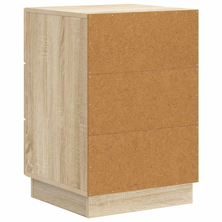 Nachtkastje Sonoma Eiken 43 x 41 x 63,5 cm Bewerkt hout