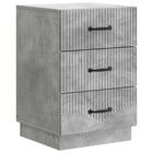 Nachtkastje 43x41x63,5 cm betongrijs bewerkt hout