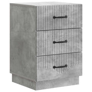 Nachtkastje 43x41x63,5 cm betongrijs bewerkt hout