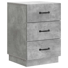 Nachtkastje met lade Betongrijs 43 x 41 x 63,5 cm Bewerkt hout
