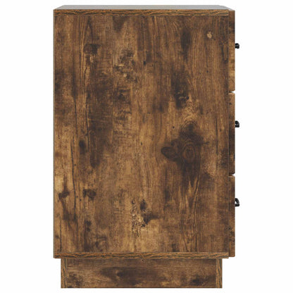 Nachtkastje Gerookt eiken 43 x 41 x 63,5 cm Bewerkt hout