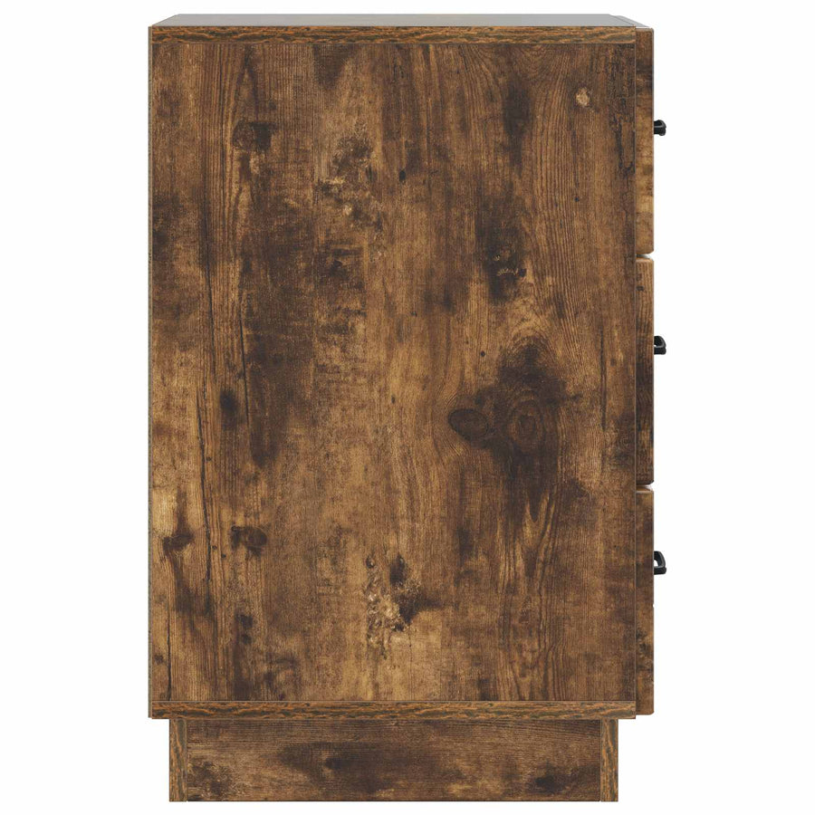 Nachtkastje Gerookt eiken 43 x 41 x 63,5 cm Bewerkt hout