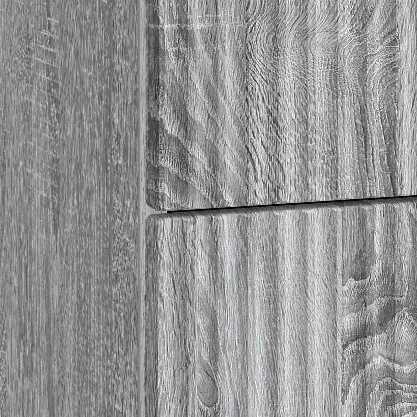 Nachtkastje Grijs sonoma 43 x 41 x 63,5 cm Bewerkt hout