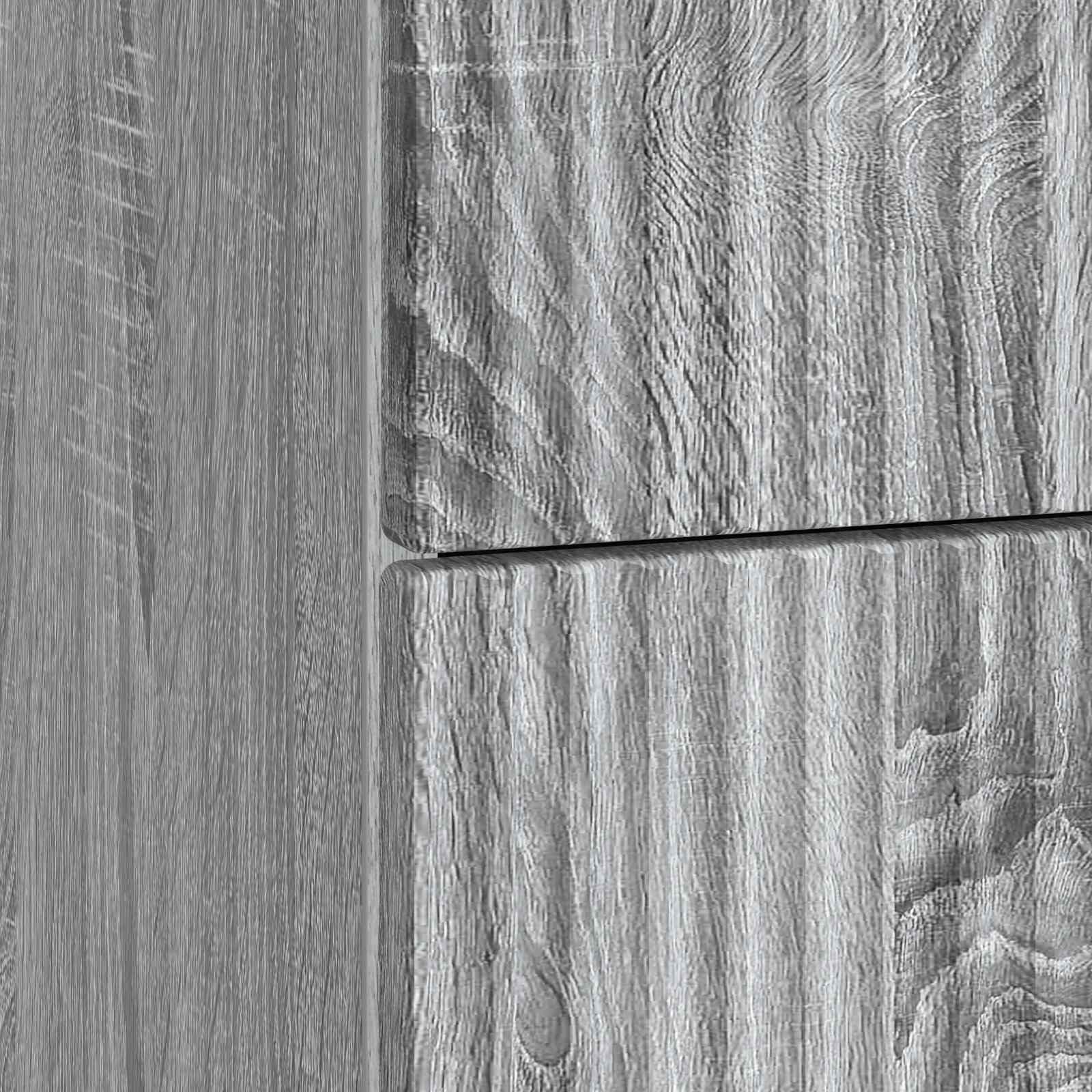 Nachtkastje Grijs sonoma 43 x 41 x 63,5 cm Bewerkt hout