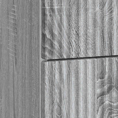 Nachtkastje Grijs sonoma 43 x 41 x 63,5 cm Bewerkt hout