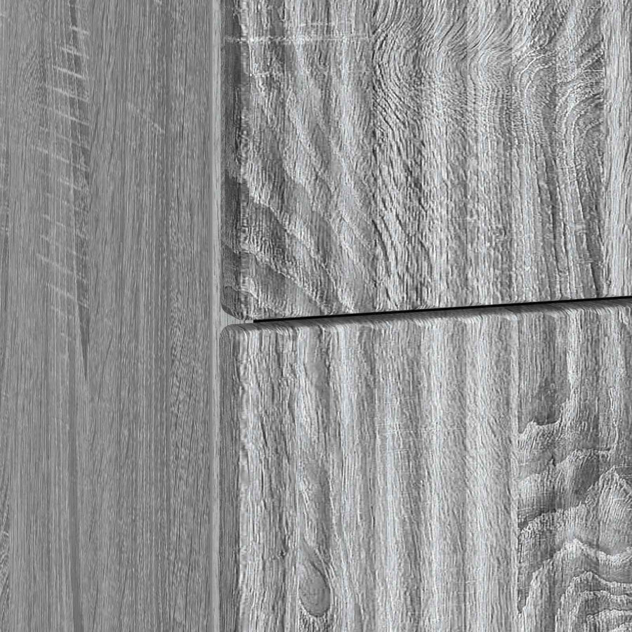 Nachtkastje Grijs sonoma 43 x 41 x 63,5 cm Bewerkt hout