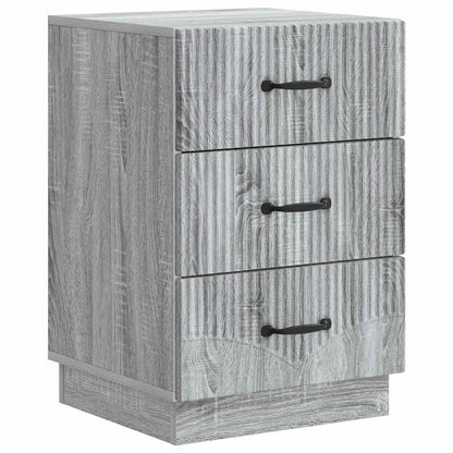 Nachtkastje Grijs sonoma 43 x 41 x 63,5 cm Bewerkt hout