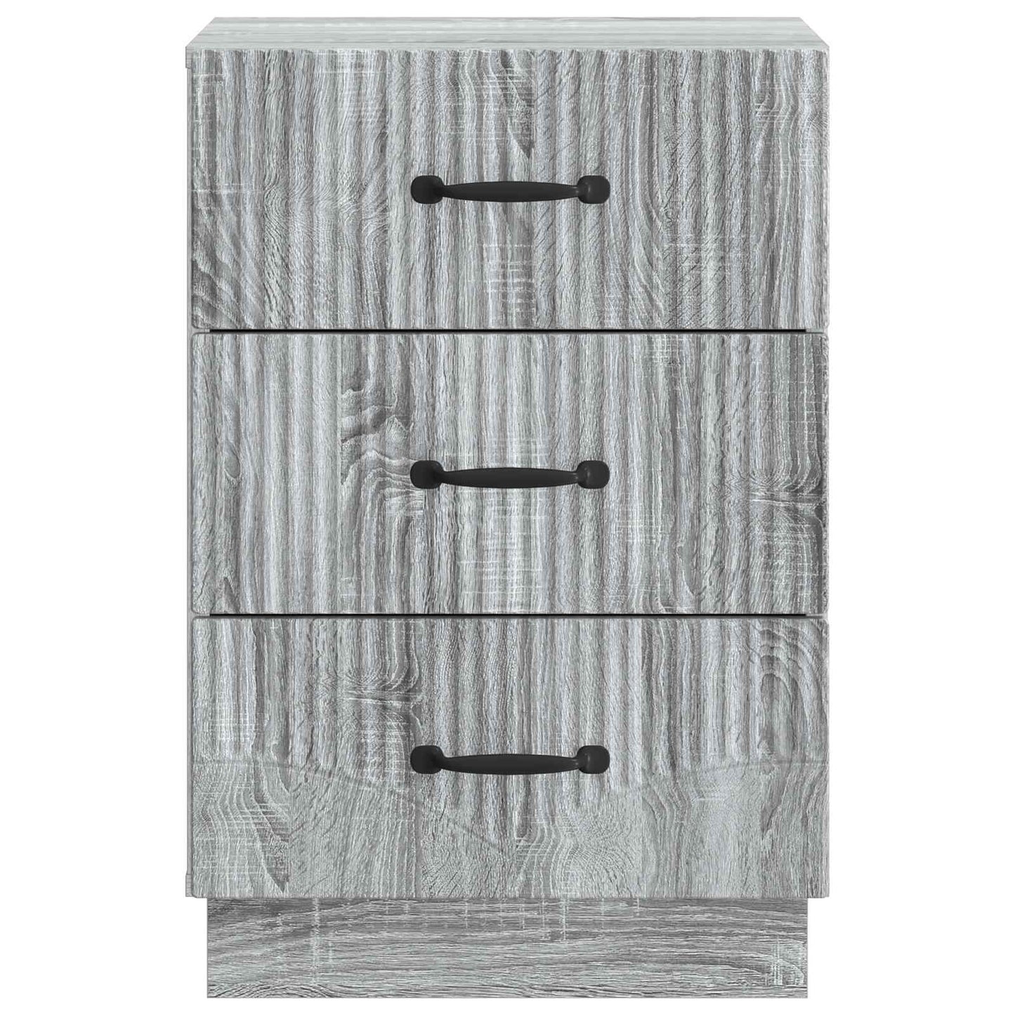 Nachtkastje Grijs sonoma 43 x 41 x 63,5 cm Bewerkt hout