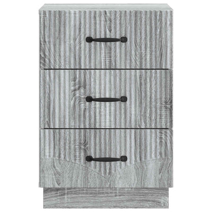 Nachtkastje Grijs sonoma 43 x 41 x 63,5 cm Bewerkt hout