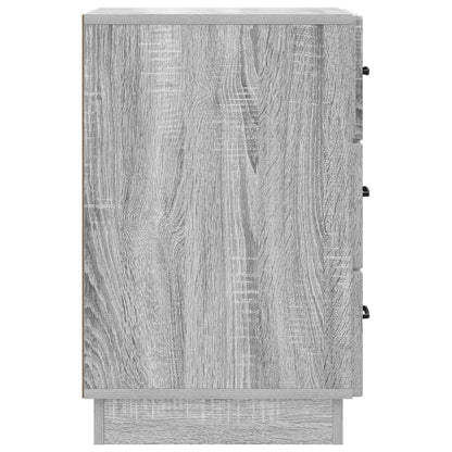 Nachtkastje Grijs sonoma 43 x 41 x 63,5 cm Bewerkt hout