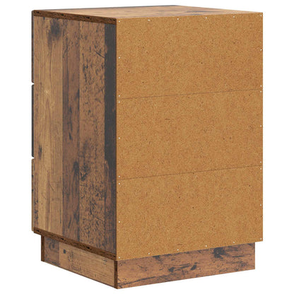 Nachtkastje met lade Oud hout 43 x 41 x 63,5 cm Bewerkt hout