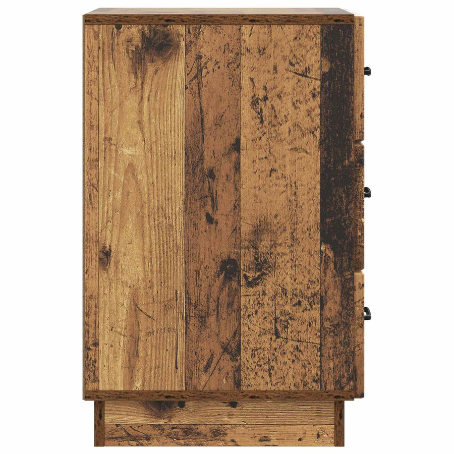 Nachtkastje met lade Oud hout 43 x 41 x 63,5 cm Bewerkt hout