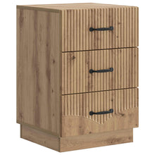 Nachtkastje Artisanaal eiken 43 x 41 x 63,5 cm Bewerkt hout