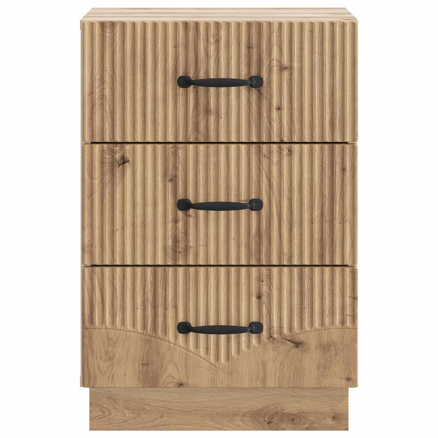 Nachtkastje Artisanaal eiken 43 x 41 x 63,5 cm Bewerkt hout