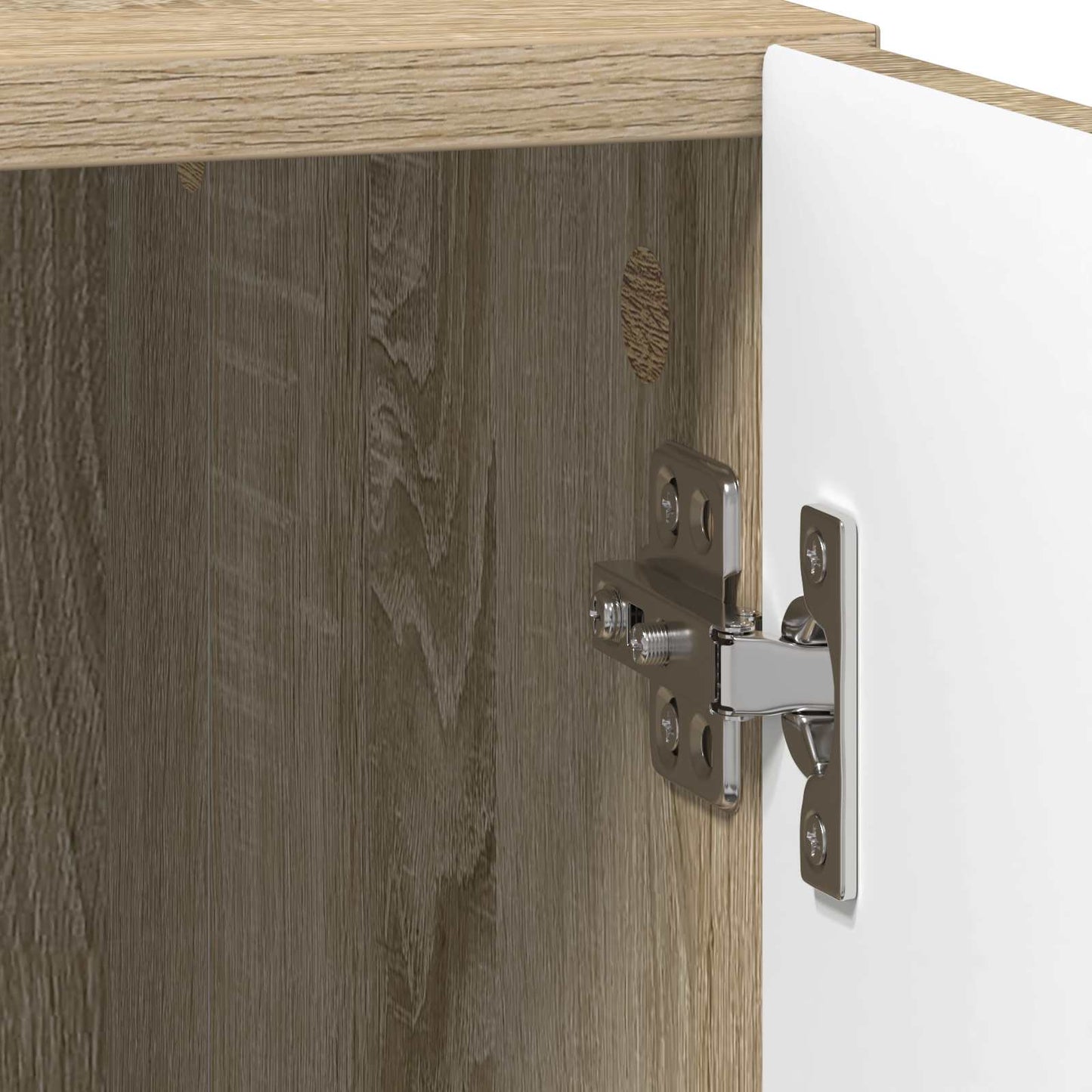 Nachtkastje Sonoma Eiken 43 x 34,5 x 47 cm Bewerkt hout
