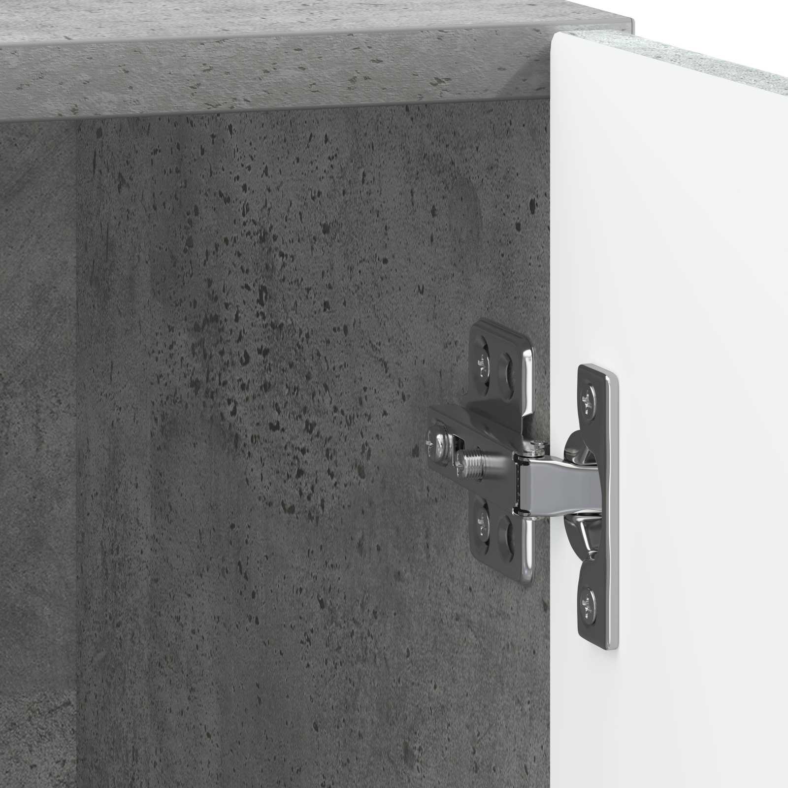 Nachtkastje Concerte Grijs 43 x 34,5 x 47 cm Bewerkt hout