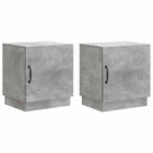 Nachtkastjes set 2 stuks 43x34.5x47 cm grijs
