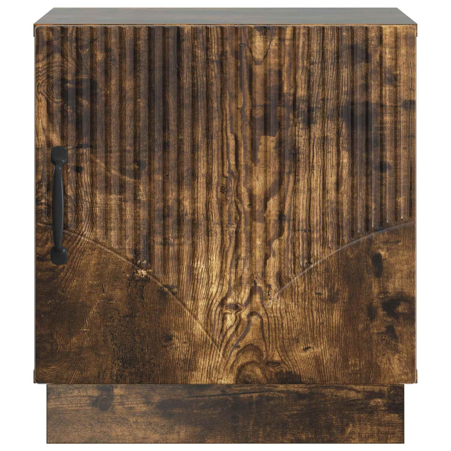 Nachtkastje Gerookt eiken 43 x 34,5 x 47 cm Bewerkt hout