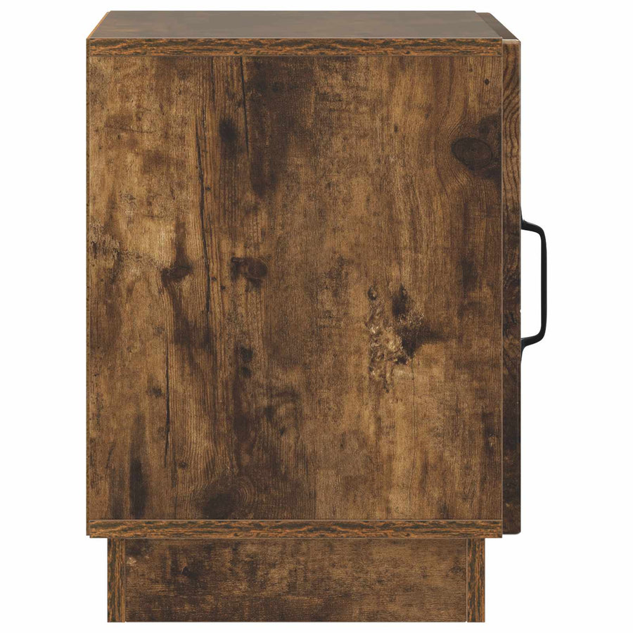 Nachtkastje Gerookt eiken 43 x 34,5 x 47 cm Bewerkt hout