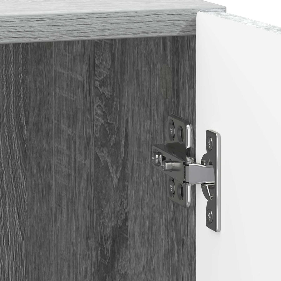Nachtkastje Grijs Sonoma 43 x 34,5 x 47 cm Bewerkt hout