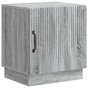 Nachtkastje grijs sonoma 43x34,5x47 cm bewerkt hout