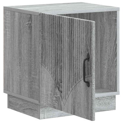 Nachtkastje Grijs Sonoma 43 x 34,5 x 47 cm Bewerkt hout