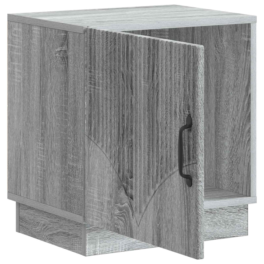 Nachtkastje Grijs Sonoma 43 x 34,5 x 47 cm Bewerkt hout