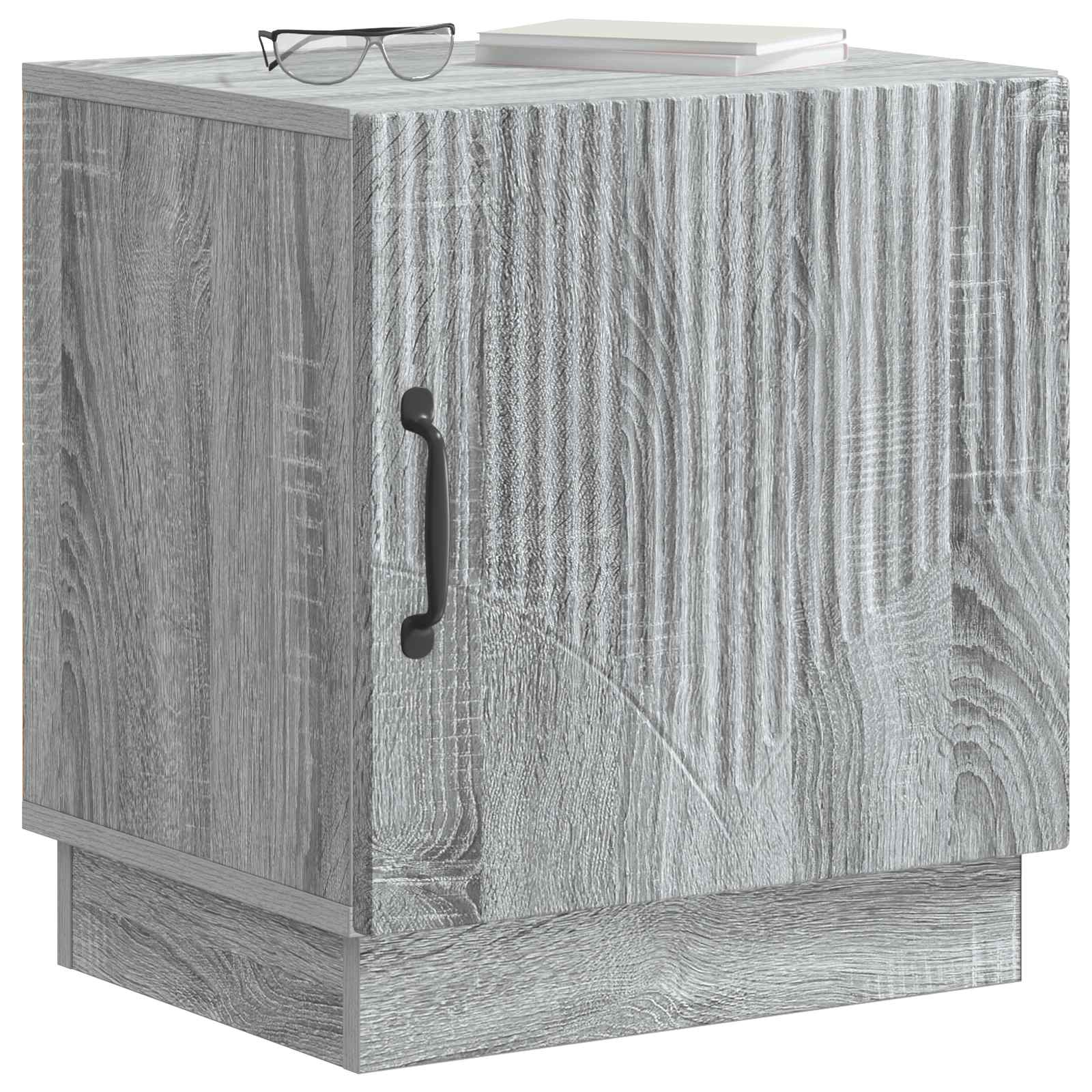 Nachtkastje Grijs Sonoma 43 x 34,5 x 47 cm Bewerkt hout