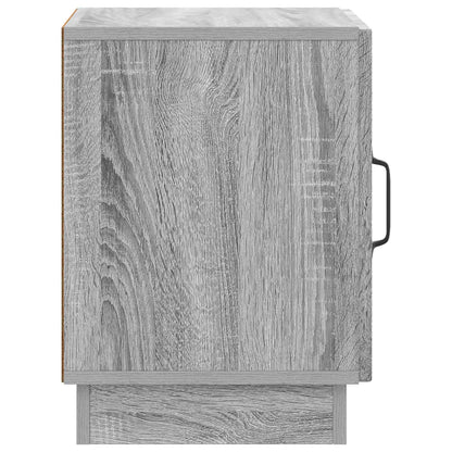 Nachtkastje Grijs Sonoma 43 x 34,5 x 47 cm Bewerkt hout