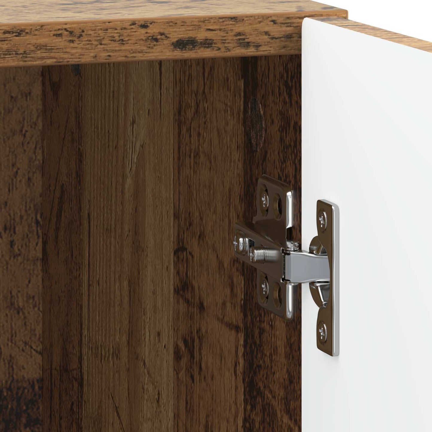 Nachtkastje Oud hout 43 x 34,5 x 47 cm Bewerkt hout