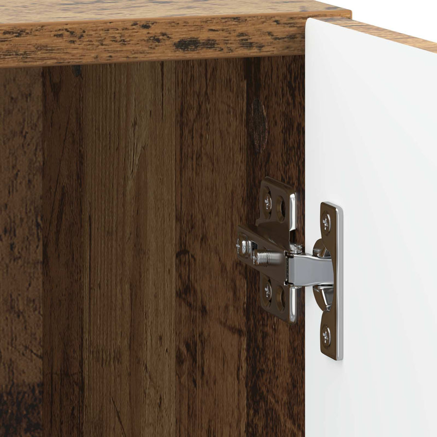 Nachtkastje Oud hout 43 x 34,5 x 47 cm Bewerkt hout