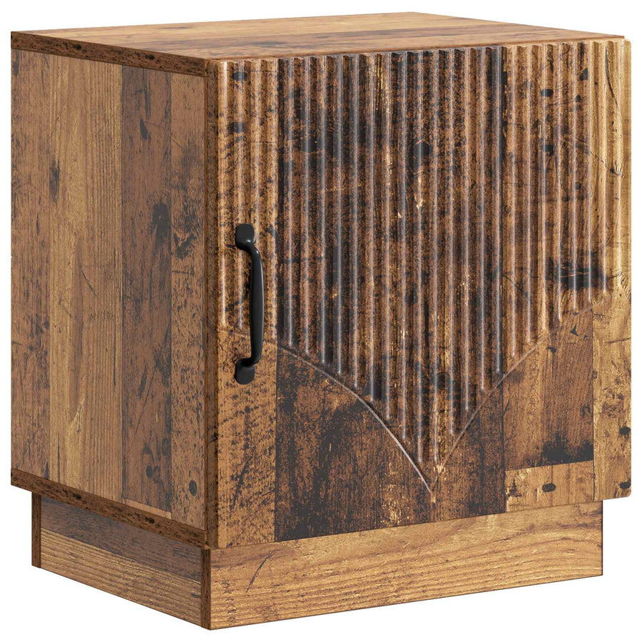 Nachtkastje Oud hout 43 x 34,5 x 47 cm Bewerkt hout