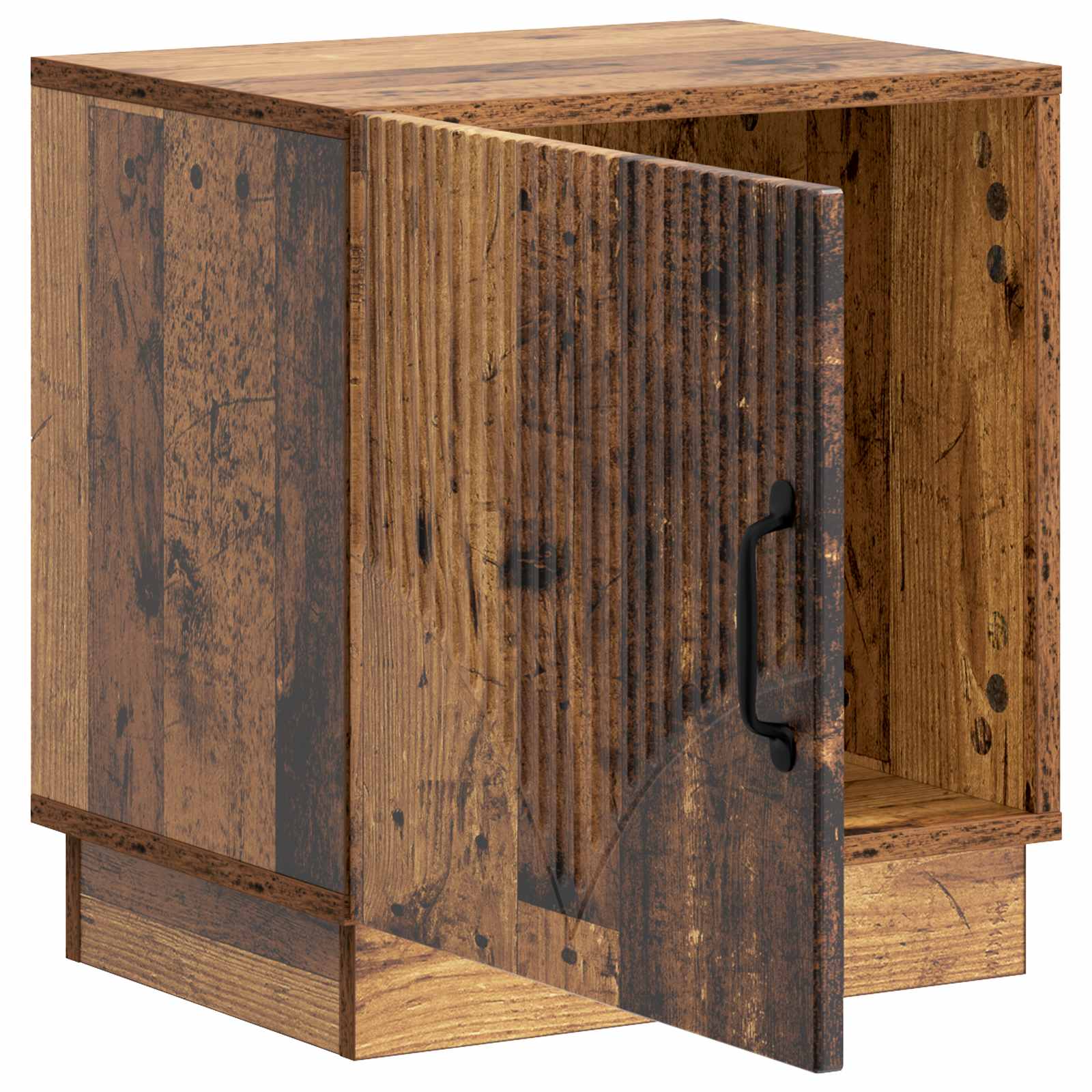 Nachtkastje Oud hout 43 x 34,5 x 47 cm Bewerkt hout