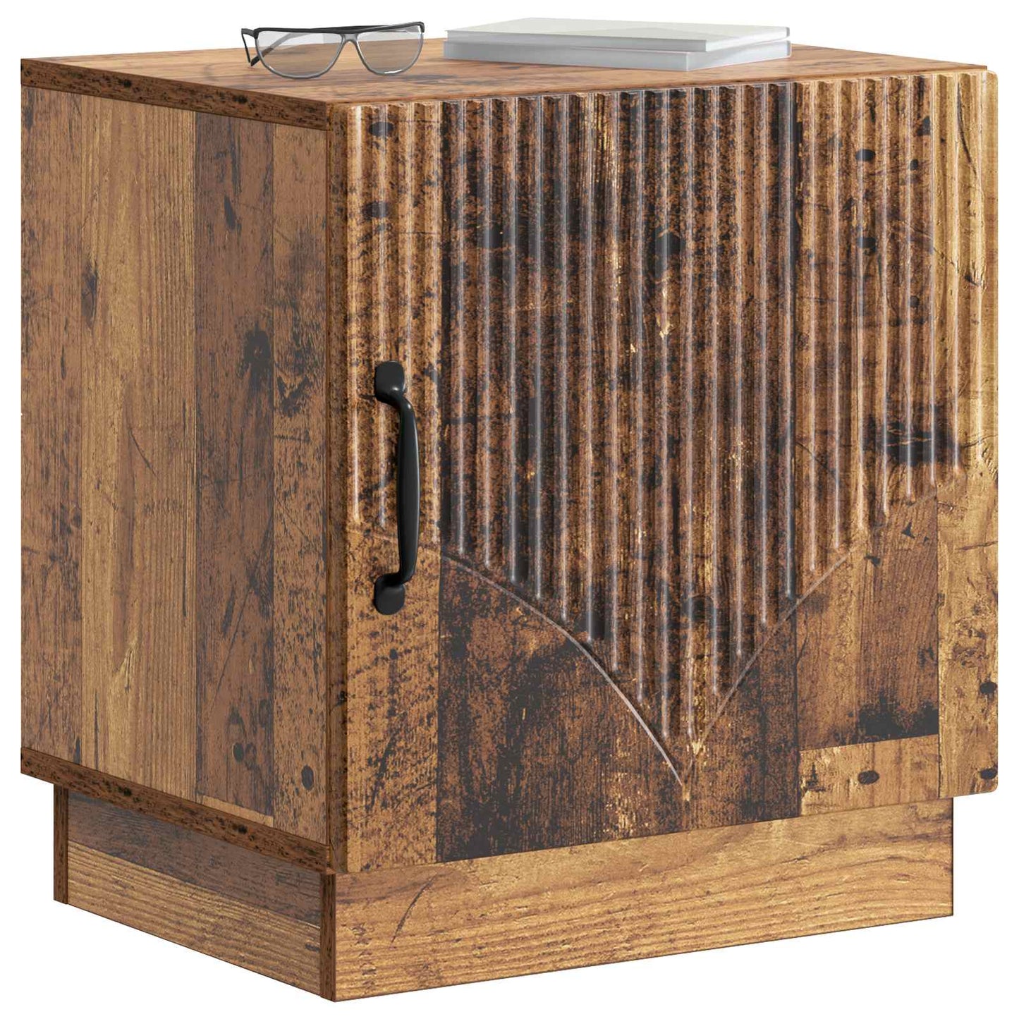 Nachtkastje Oud hout 43 x 34,5 x 47 cm Bewerkt hout