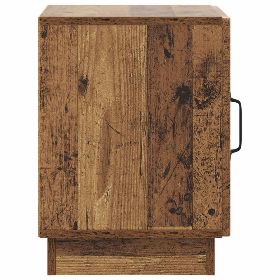 Nachtkastje Oud hout 43 x 34,5 x 47 cm Bewerkt hout