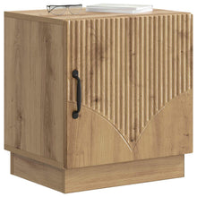 Nachtkastje Artisanaal eiken 43 x 34,5 x 47 cm Bewerkt hout