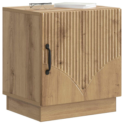 Nachtkastje Artisanaal eiken 43 x 34,5 x 47 cm Bewerkt hout