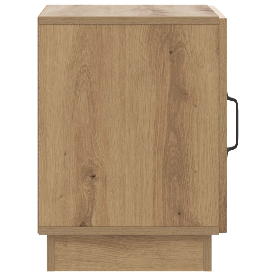 Nachtkastje Artisanaal eiken 43 x 34,5 x 47 cm Bewerkt hout