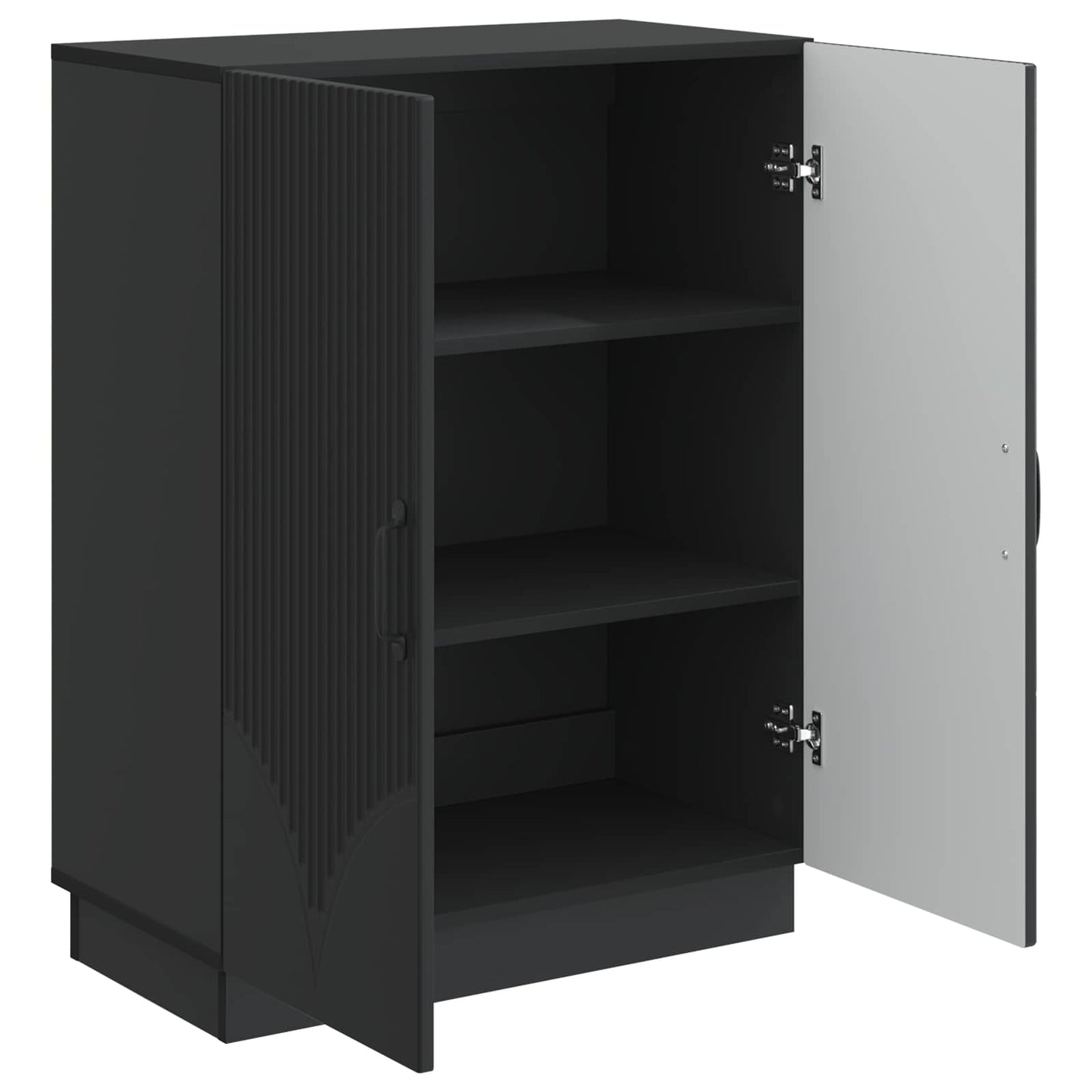 Dressoir Zwart 66 x 34,5 x 87 cm Bewerkt hout