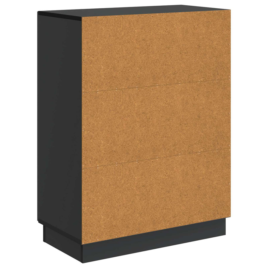 Dressoir Zwart 66 x 34,5 x 87 cm Bewerkt hout
