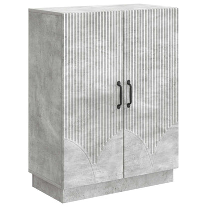 Dressoir Betongrijs 66 x 34,5 x 87 cm Bewerkt hout
