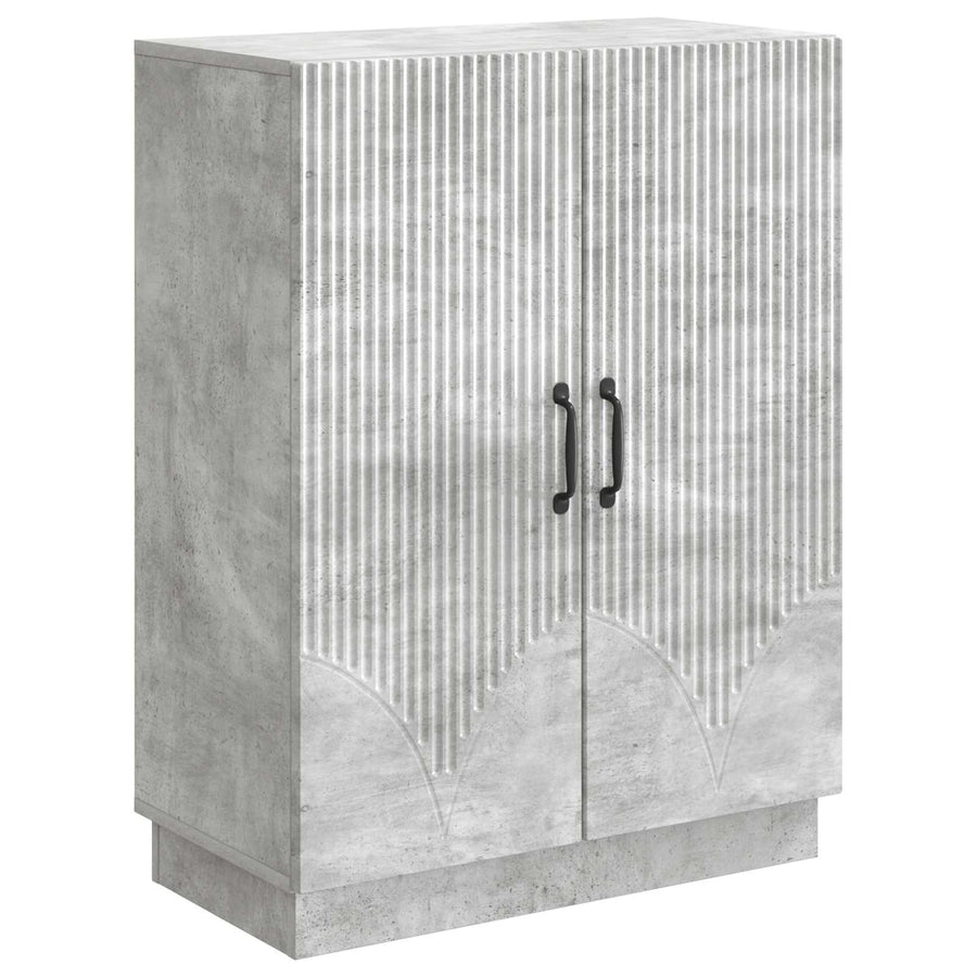 Dressoir Betongrijs 66 x 34,5 x 87 cm Bewerkt hout