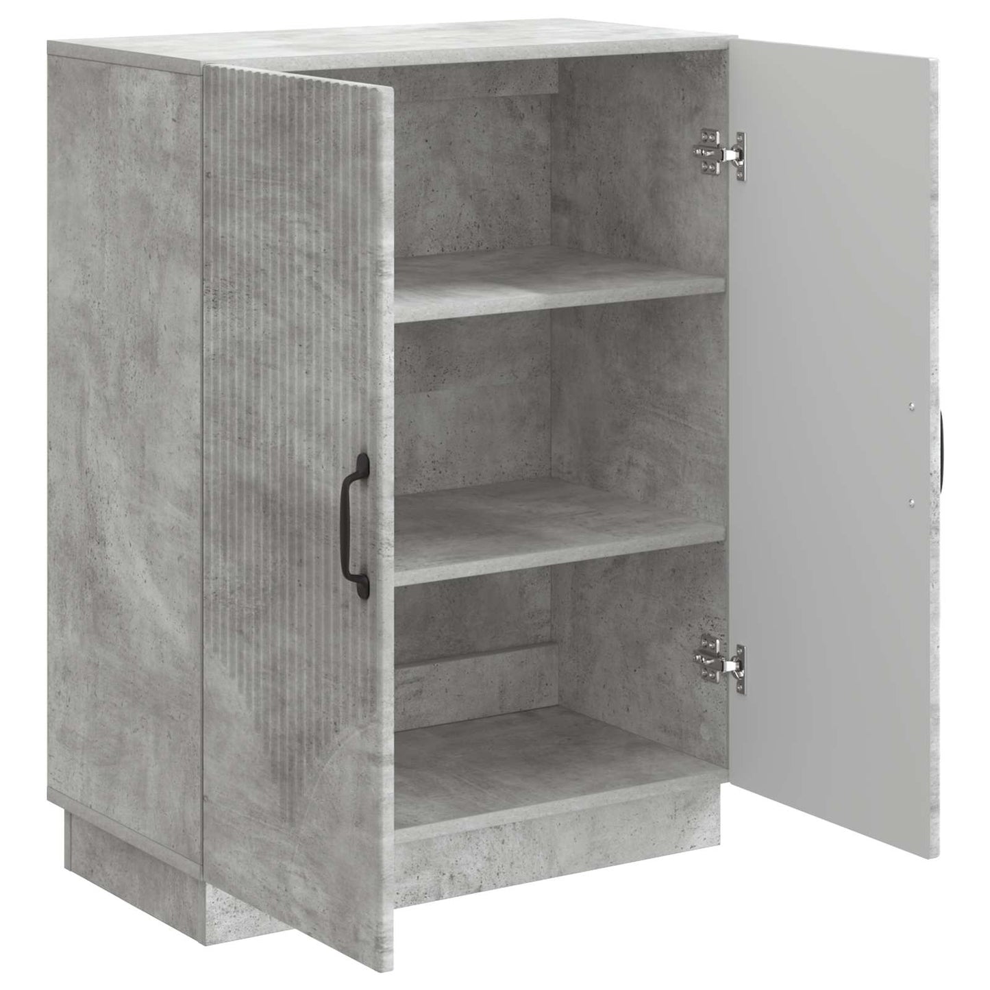 Dressoir Betongrijs 66 x 34,5 x 87 cm Bewerkt hout