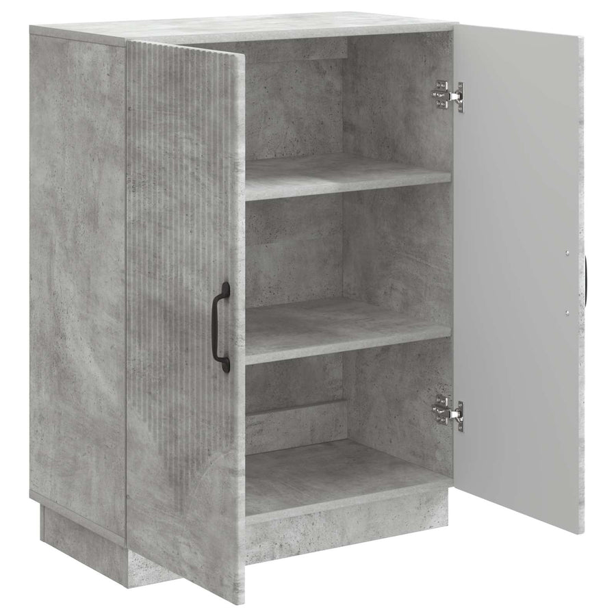 Dressoir Betongrijs 66 x 34,5 x 87 cm Bewerkt hout